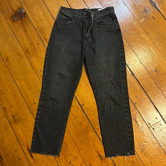 Nobody Denim black high rise straight jeans - Picture 2 of 5